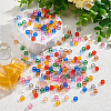 550Pcs 11 Colors Transparent Acrylic European Beads OACR-SP0002-22-4