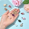 10Pcs Natural & Synthetic Mixed Gemstone Pendants G-YW0002-25-4