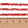 Electroplate Glass Beads Strands GL-CBAA615-03C-4