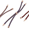 Adjustable Nylon Cord Slider Bracelet Making MAK-F026-A-RG-3