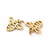 Ion Plating(IP) 304 Stainless Steel Pendants X-STAS-E185-09G-2