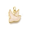 Brass Enamel Charms KK-L225-044G-1