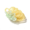 Glass Beads Braided Flower Cabochons GLAA-F120-01B-3