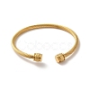 Ion Plating(IP) 304 Stainless Steel Cuff Bangles BJEW-P310-01G-3