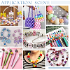 PandaHall Elite 42Pcs Acrylic & Resin & Polymer Clay Rhinestone Large Hole Beads FIND-PH0007-86-6