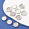 Non-Tarnish 304 Stainless Steel Pendant Cabochon Settings LS-X-STAS-K202-03E-P-4