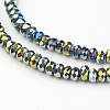 Electroplate Glass Beads Strands EGLA-P018-2mm-F05-1