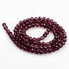 Transparent Glass Bead Strands GLAA-G013-8mm-59-2