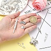 40Pcs 8 Styles Tibetan Style Alloy Pendants TIBEP-YW0001-86-4