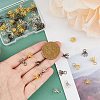 60Pcs 3 Colors Flower Rack Plating Brass Filigree Bead Cap Bails KK-FH0006-86-3