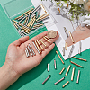 60Pcs 10 Style 304 Stainless Steel Slide On End Clasp Tubes STAS-UN0035-27-2