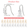 20Pcs 2 Styles 304 Stainless Steel Rhinestone Earring Hooks STAS-BBC0007-16B-2