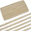 11M Polyester Curtain Lace Trimmer Ribbon OCOR-WH0082-33B-1