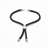 Nylon Twisted Cord Bracelet Making MAK-T003-01G-3