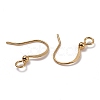 Brass Earring Hooks X-KK-F824-016G-3