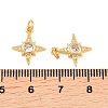 Brass Micro Pave Cubic Zirconia Charms KK-F927-09C-G-3