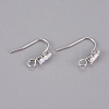 Brass Earring Hooks KK-L198-013P-1