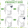 4Pcs 4 Styles Iron Stakes AJEW-CN0002-41-2