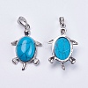 Synthetic Turquoise Pendants G-F265-01M-2