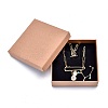 Square Kraft Paper Jewelry Boxes LS-CBOX-L008-002-3