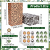 2 Sets 2 Styles Rectangle Animal Skin Print Kraft Paper Bags ABAG-OC0001-03-2