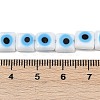Handmade Evil Eye Lampwork Beads Strands LAMP-G166-03-5