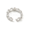 Brass Cup Peg Open Cuff Ring Settings KK-G518-02P-03-3