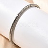 304 Stainless Steel Twisted Rope Shape Bangles for Women BJEW-C091-02B-GP-3
