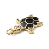 Rack Plating Brass Micro Pave Cubic Zirconia Pendants KK-C021-01G-01-3
