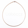 Casual Style 304 Stainless Steel Snake Chain Choker Necklaces STAS-O037-05RG-1