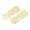 Brass Hollow Connector Charm KK-F931-28C-G-2