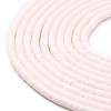 Flat Round Handmade Polymer Clay Beads CLAY-R067-6.0mm-16-3