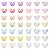 112Pcs 14 Styles UV Plating Transparent and Opaque Acrylic Beads MACR-TA0002-32-2