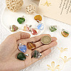 10Pcs 5 Colors Transparent Glass Pendants GLAA-TA0001-73-5