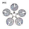 Resin Imitation Paua Shell/Abalone Shell Pendants RESI-S376-24-5
