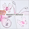 80Pcs Lace Butterfly Display Decorations DIY-CP0012-97-5
