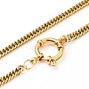 304 Stainless Steel Diamond Cut Chunky Curb Chains NJEW-JN03213-4