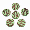 Painted Natural Wood Beads WOOD-T021-50B-M-2