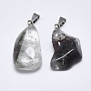 Natural Green Lodolite Quartz/Garden Quartz Pendants X-G-T122-32A-2