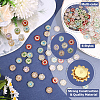 120Pcs 6 Colors Alloy Rhinestone Snap Buttons DIY-CY0002-30-6