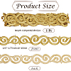 Iron on/Sew on Polyester Embroidery Auspicious Clouds Lace Ribbon OCOR-WH20020-06A-2