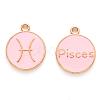 Alloy Enamel Pendants X-ENAM-S124-01A-09H-1