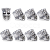 8Pcs Tibetan Style Alloy European Beads FIND-DC0008-33-1