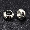 Brass Flat Round Spacer Beads X-KK-M085-10S-NR-2