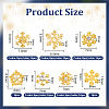 96Pcs 7 Styles Christmas Themed Alloy Cabochons MRMJ-OC0002-34-2