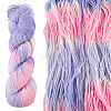 1 Skein Gradient Segment Dyed 80% Wool 20% Acrylic Blended Yarn OCOR-TA0003-02C-1
