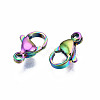 Ion Plating(IP) 304 Stainless Steel Lobster Claw Clasps STAS-S119-004A-2