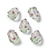 Handmade Foil Lampwork Bumpy Beads Strands FOIL-Z001-05B-2