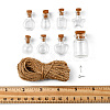 16Pcs 8 Styles Glass Jar Bead Containers CON-FS0001-05-6