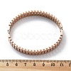 Ion Plating(IP) 304 Stainless Steel Hinged Bangles for Women BJEW-A011-18RG-4